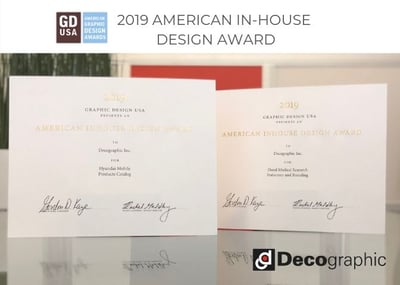 Decographic Wins 2019 American In-House Graphic Design Awards